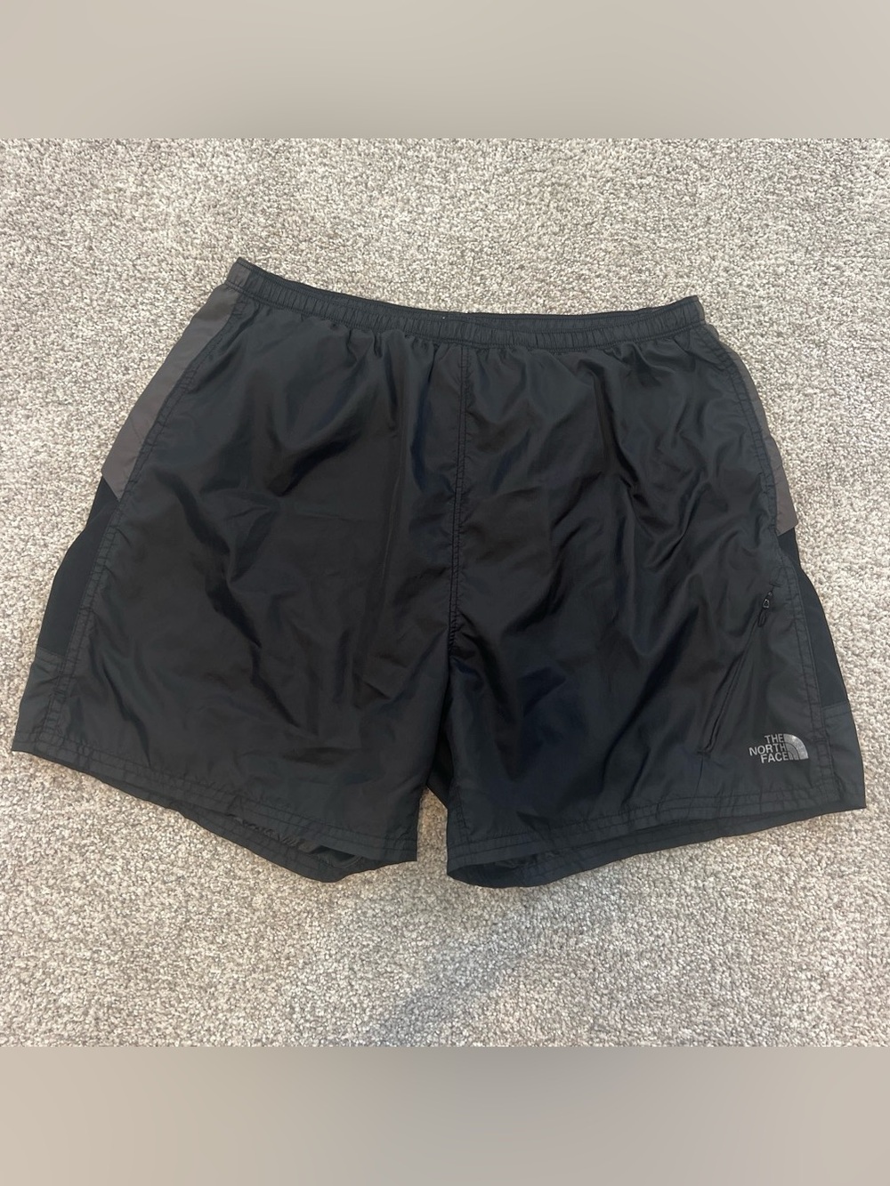 The North Face Black Womens Waterproof Hiking Shorts with Gray Side Panels